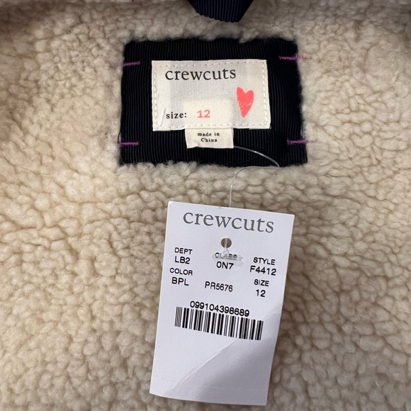 NWT JCrew Girls Sherpa Lined Vest - Picture 4 of 4
